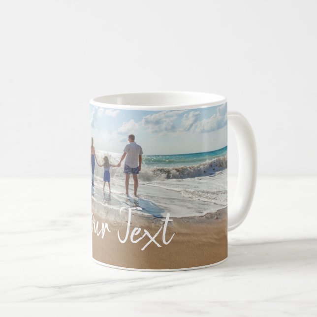 Personalisiertes Foto und Vorlage für benutzerdefi Kaffeetasse (VorderseiteRechts)