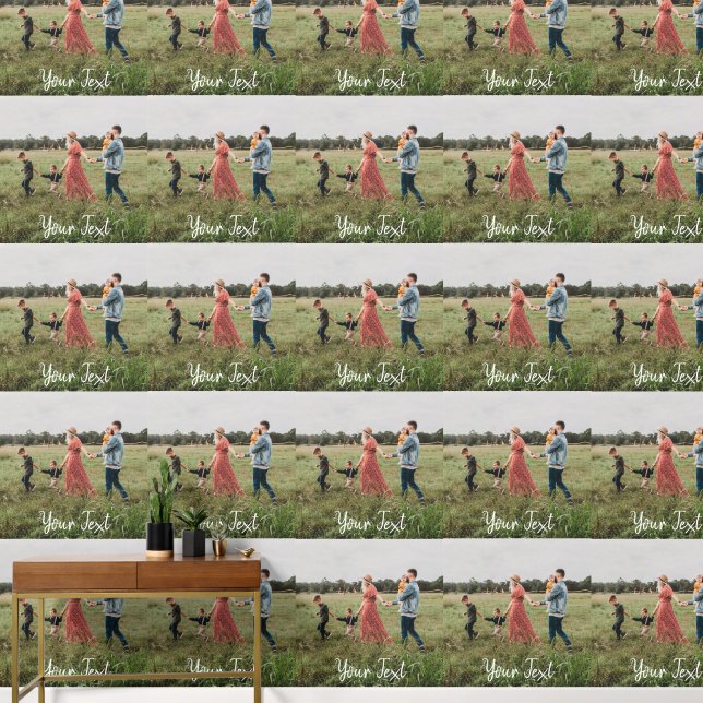 Personalisiertes Foto und Vorlage für benutzerdefi Tapete (Hausflur)