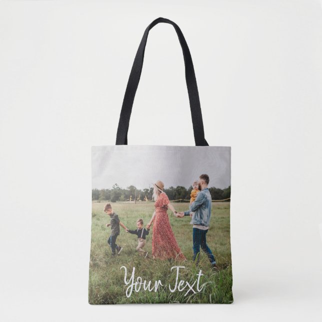 Personalisiertes Foto und Vorlage für benutzerdefi Tasche (Vorderseite)
