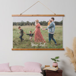 Personalisiertes Foto und Vorlage für benutzerdefi Wandteppich Mit Holzrahmen