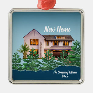 Personalisiertes Foto Unser erstes Zuhause Weihnac Ornament Aus Metall