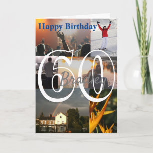 Personalisiertes Foto Upload 60. Geburtstag Karte