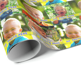 Personalisiertes Foto-Verpackungs-Papier IHRE 4 Geschenkpapier