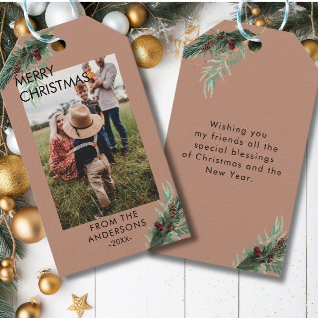 Personalisiertes Foto Weihnachtsgeschenk-Tags Geschenkanhänger (Von Creator hochgeladen)