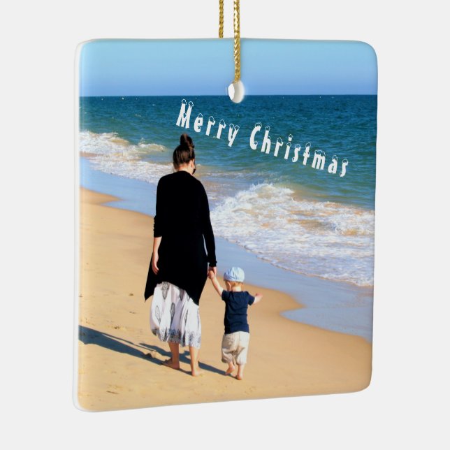 Personalisiertes Foto Weihnachtsschmuck (Rechts)