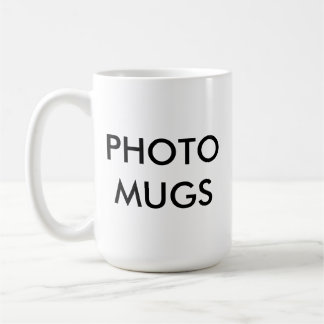 Personalisiertes Foto Weiße Tasse Blank