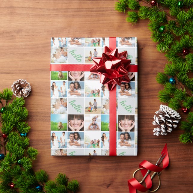 Personalisiertes Foto-Wrapping-Papier Geschenkpapier (Feiertagsgeschenk)