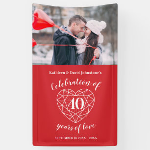 personalisiertes Foto zum 40. Jubiläum Banner