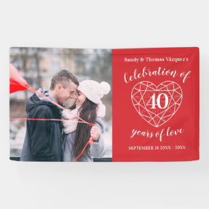 personalisiertes Foto zum 40. Jubiläum Banner