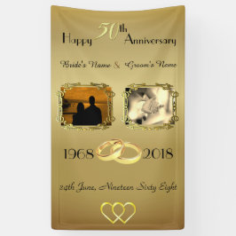 Personalisiertes Foto zum 50-jährigen Jubiläum Banner