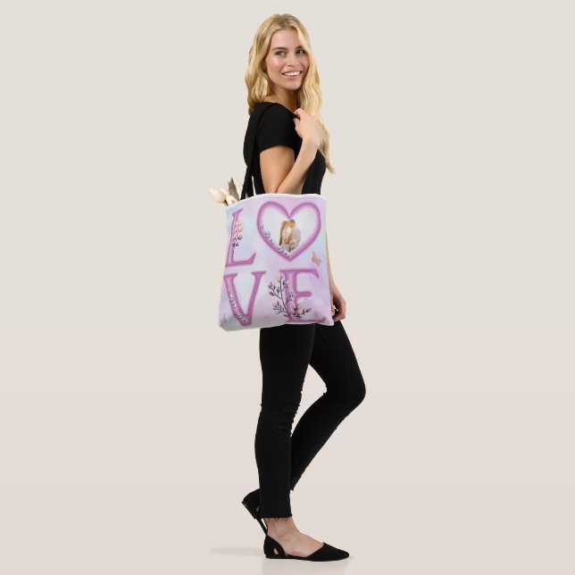 Personalisiertes Foto zum Valentinstag Tasche (Am Model)