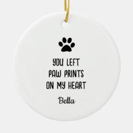 Personalisiertes Foto zum Zeichnen von Pet-Memoria Keramik Ornament