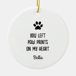 Personalisiertes Foto zum Zeichnen von Pet-Memoria Keramik Ornament