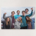 Personalisiertes Foto zur Familienzeit<br><div class="desc">Geben Sie ein für die Familie personalisiertes Geschenk. Passen Sie dieses Rätsel mit ihrem Familiennamen und Foto an. Ich fühle mich geehrt, dieses Rätsel als "Redakteur-Pick" als Teil von Zazzles beliebten und trendigen Produkten zu haben.</div>
