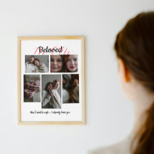 Personalisiertes Fotocollage-Geschenk für Mama Poster
