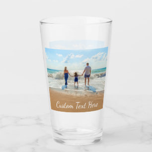 Personalisiertes Fotoglas mit individuellem Text Glas