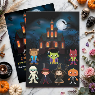 Personalisiertes Fotokostüm-Party-Halloween für Ki Einladung