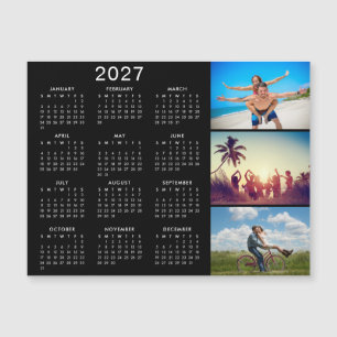 Personalisiertes Fotomaterial 2025 Kalender Magnet
