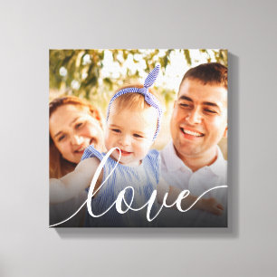 Personalisiertes Fotoskript Liebe Leinwanddruck
