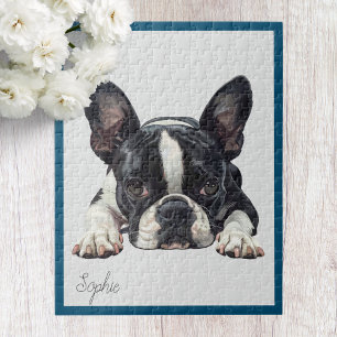 Personalisiertes Französische Bulldogge-Jigsaw-Puz