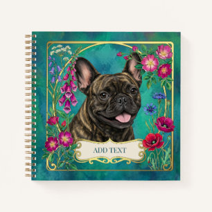 Personalisiertes Französisches Bulldoggen-Notizbuc Notizbuch