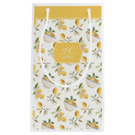 Personalisiertes französisches Land-Limonen-Muster Kleine Geschenktüte