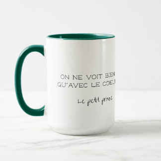 Personalisiertes französisches Zitat Tasse