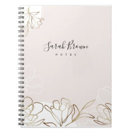 Personalisiertes FrauenNotebook in Rosa Notizblock