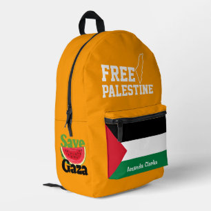Personalisiertes freies Palästina   Palästinensisc Bedruckter Rucksack