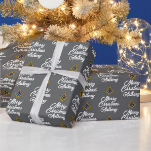 Personalisiertes Freimaurer-Weihnachtspapier mit W Geschenkpapier