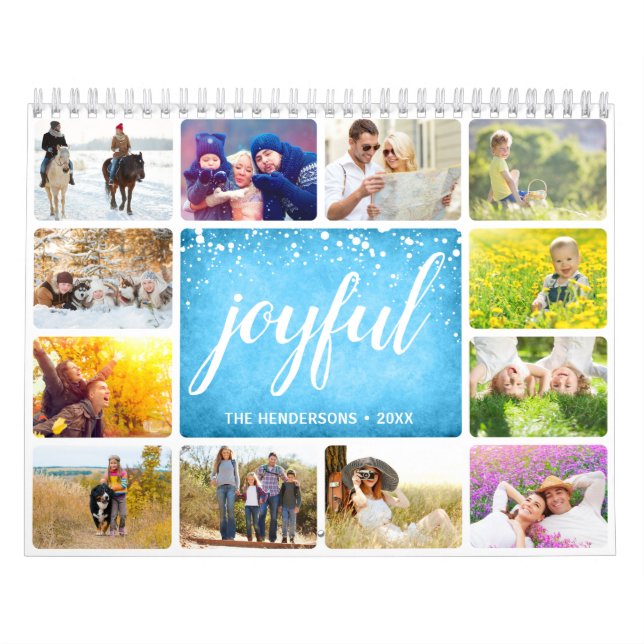 Personalisiertes freudvolles Foto Kalender (Titelbild)