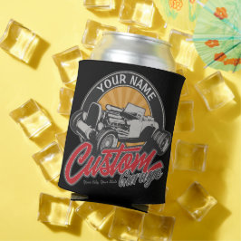 Personalisiertes Frisierte Auto Garage Retro Custo Dosenkühler