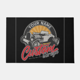 Personalisiertes Frisierte Auto Garage Retro Custo Fußmatte