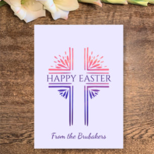 Personalisiertes Frohe Ostern Einzigartiges Christ Feiertagskarte