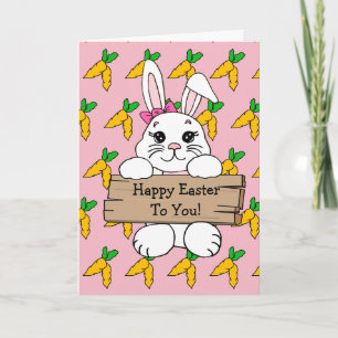 Personalisiertes Frohe Ostern und gefüllte Eier Re Karte