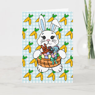 Personalisiertes Frohe Ostern und Rezept für gefül Karte