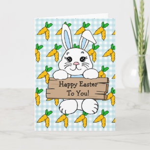 Personalisiertes Frohe Ostern und Rezept für gefül Karte