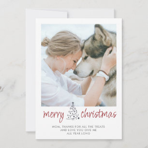 Personalisiertes Frohe Weihnachten Hundemutter Hau