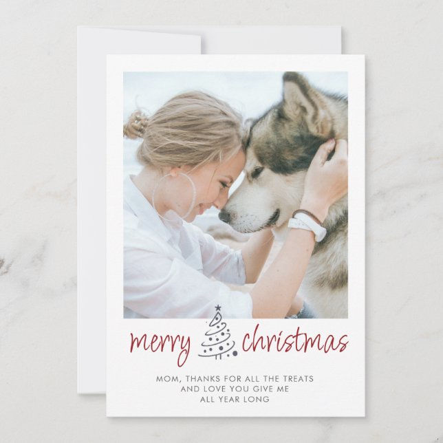 Personalisiertes Frohe Weihnachten Hundemutter Hau (Vorderseite)