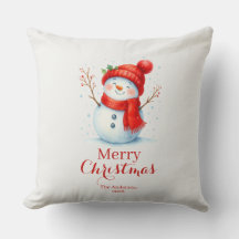 Personalisiertes Frohe Weihnachten Schneemann Benu