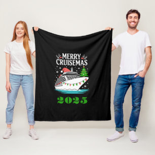 Personalisiertes Frohes Cruisemas Kreuzfahrtschiff Fleecedecke