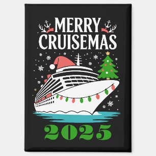 Personalisiertes Frohes Cruisemas Kreuzfahrtschiff Magnet