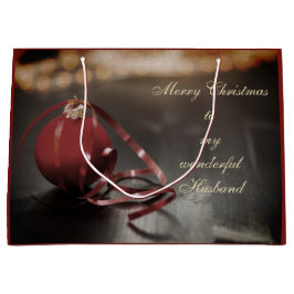 Personalisiertes fröhliches Weihnachtsgeschmack Große Geschenktüte