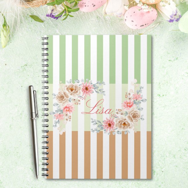 Personalisiertes Frühjahrsfest Notizblock (Personalized Spring Meadow Notebook)