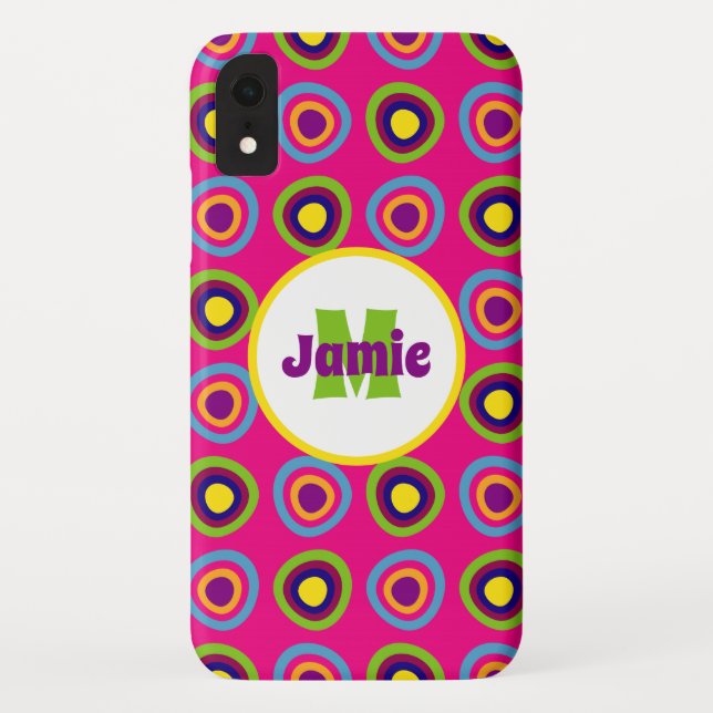 Personalisiertes Funkkreismuster Case-Mate iPhone Hülle (Rückseite)