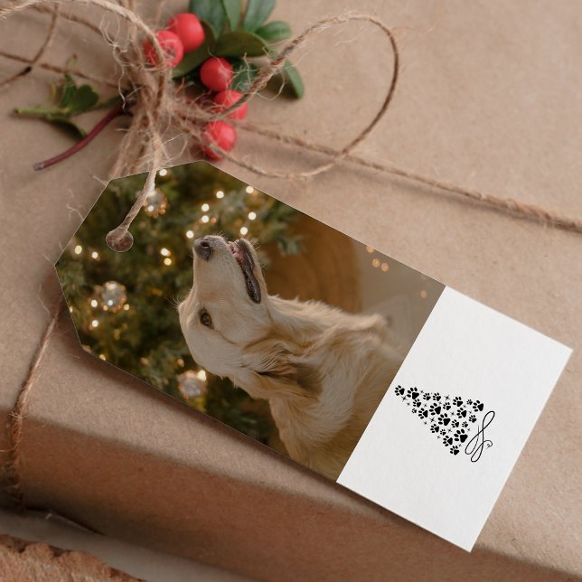 Personalisiertes Funny Dog Picture Weihnachten Fot Geschenkanhänger (Von Creator hochgeladen)