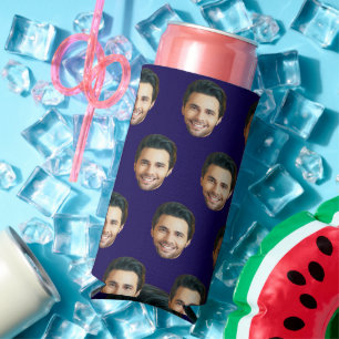 Personalisiertes Funny Face Picture Einzigartiges  Selters Dosenkühler