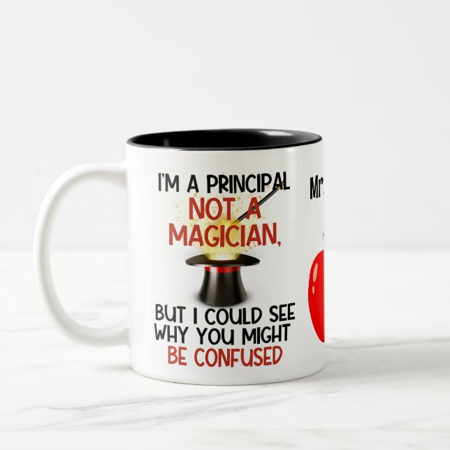 Personalisiertes Funny-Geschenk Zweifarbige Tasse (Links)