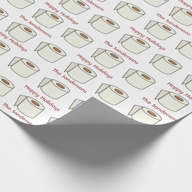 Personalisiertes Funny Toilet Papier glücklich Url Geschenkpapier (Ecke)