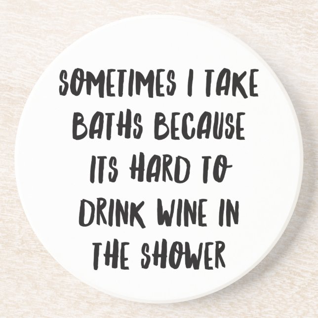 Personalisiertes Funny Wine Bar Quotes VIII Getränkeuntersetzer (Vorne)